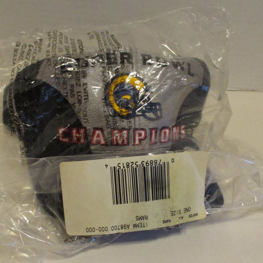 St. Louis Rams Hat NFL Y2K NEW Superbowl Championship Football Hat
